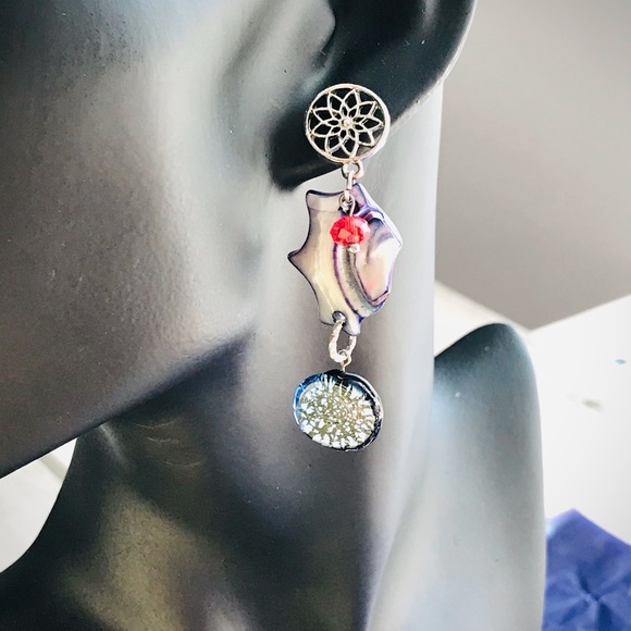 Earrings with a Mother of Pearl - Picture 12 of 17